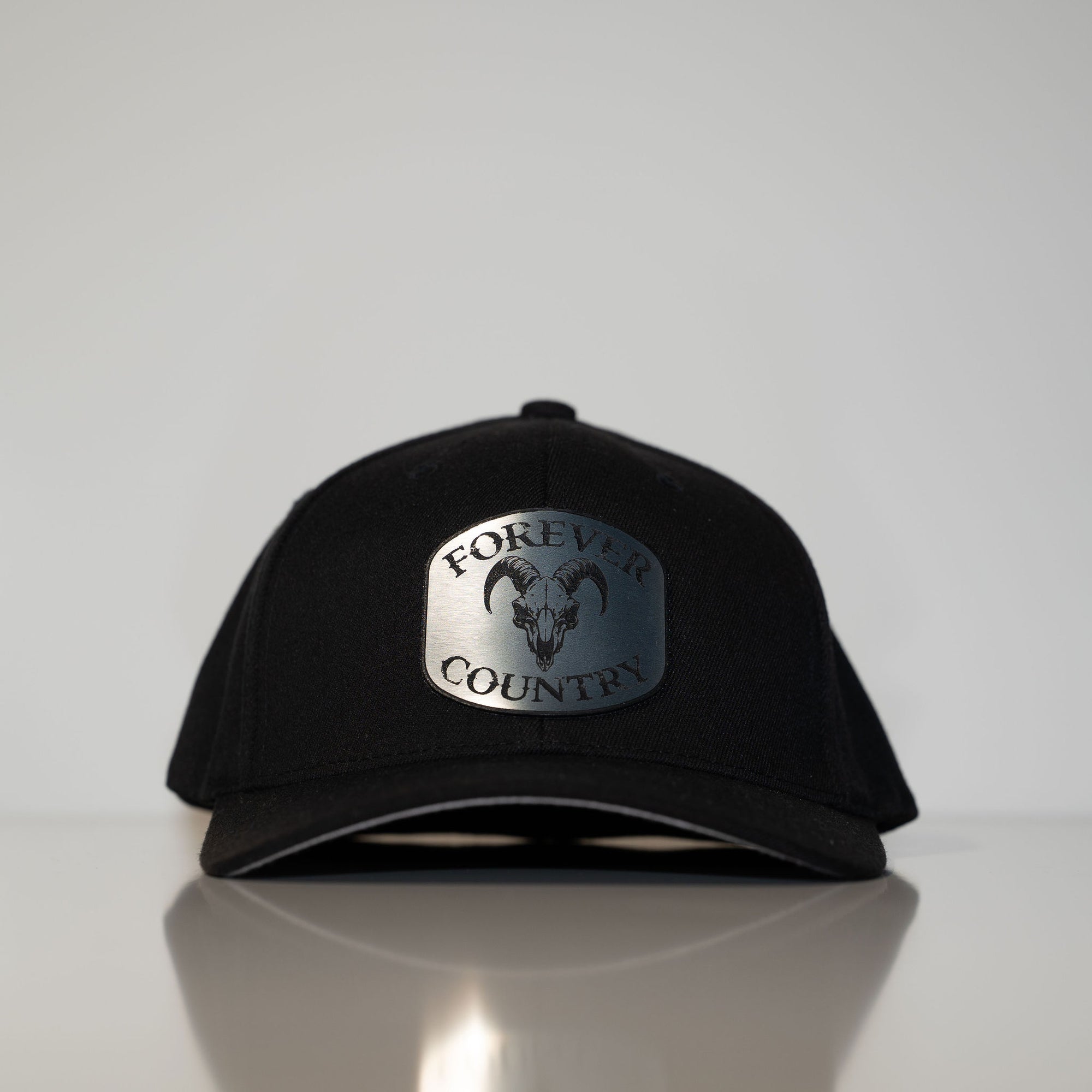 Forever Country Blackout GOAT Patch Snap Back Hat