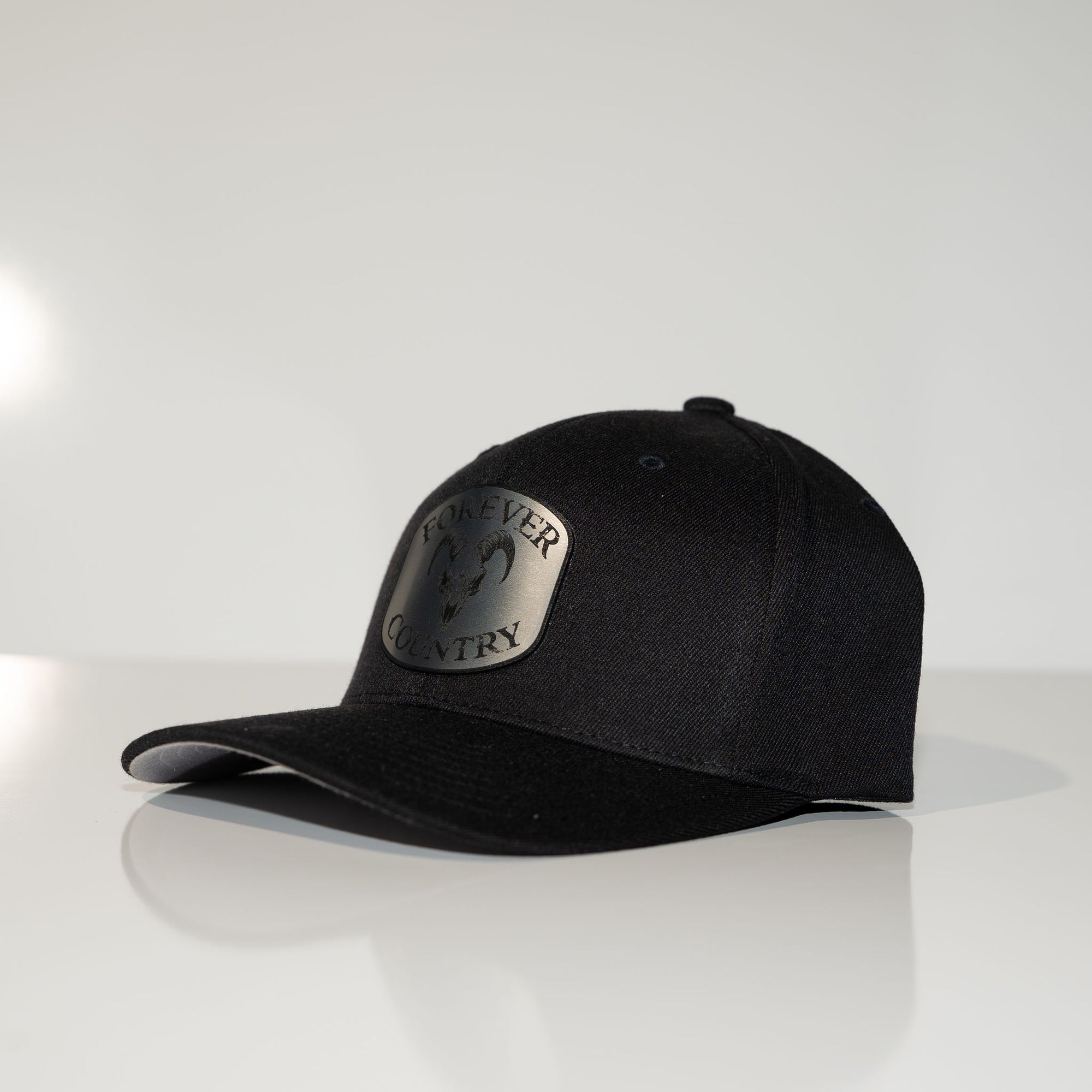Forever Country Blackout GOAT Patch Snap Back Hat