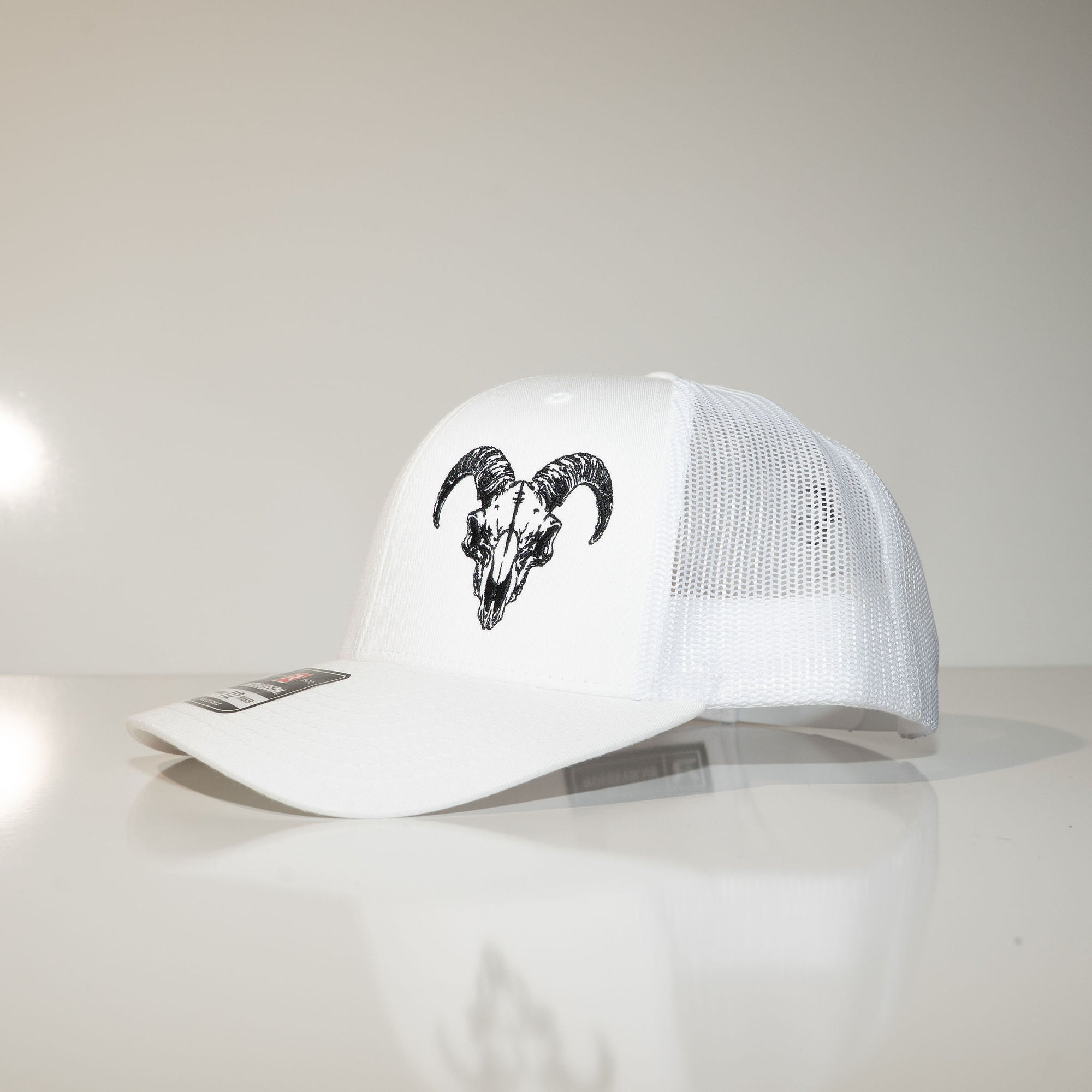 Forever Country GOAT Snap Back Hat – White & Black