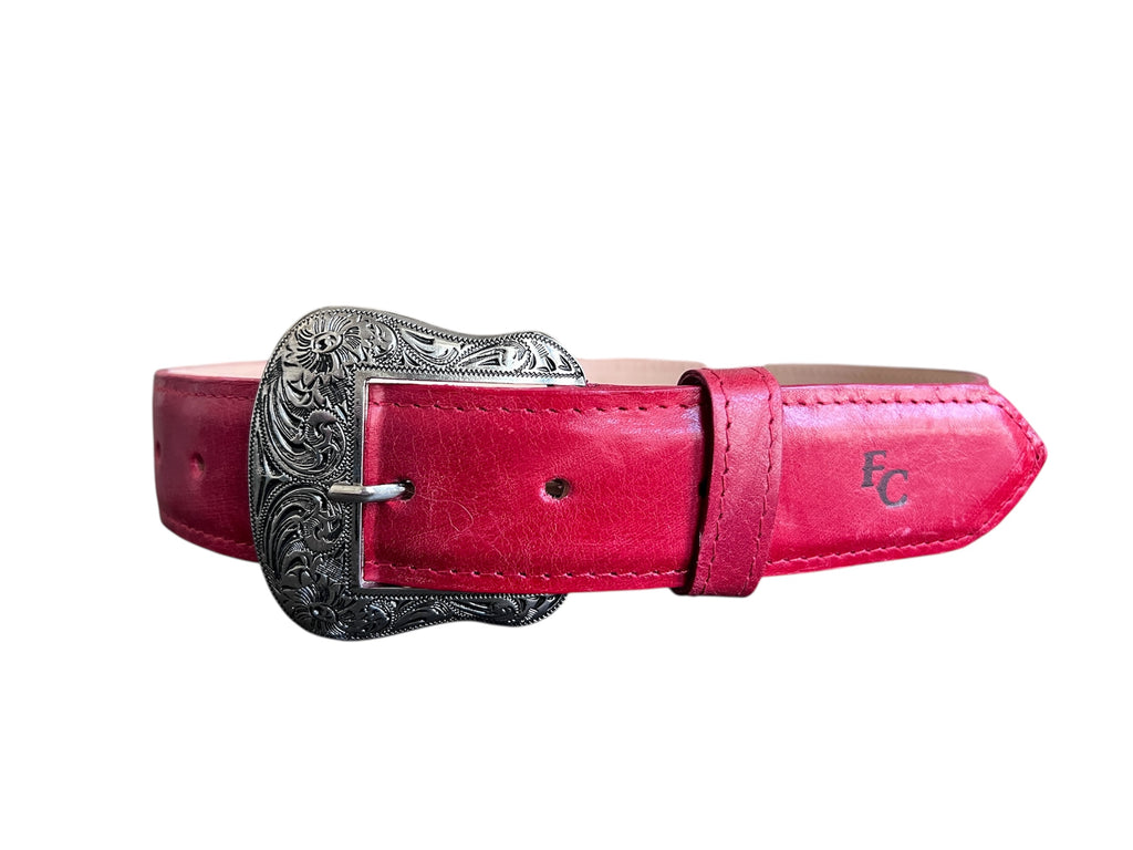 Forever Country Leather Belts | Crimson